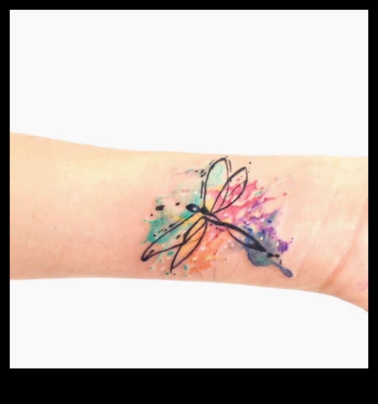 Brushed Elegance: Artistry in Vibrant Watercolor Tattoos