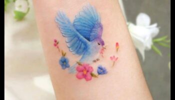 Brushed Elegance: Artistry in Vibrant Watercolor Tattoos