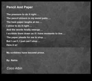 Ποίηση με μολύβι και χαρτί: Εκφράζοντας το συναίσθημα μέσω του γραφίτη