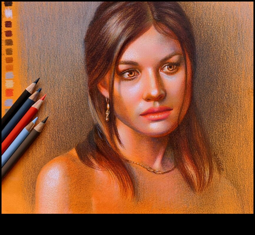 Πορτραίτο με έγχρωμο μολύβι: Μεταφορά προσωπικότητας με αποχρώσεις