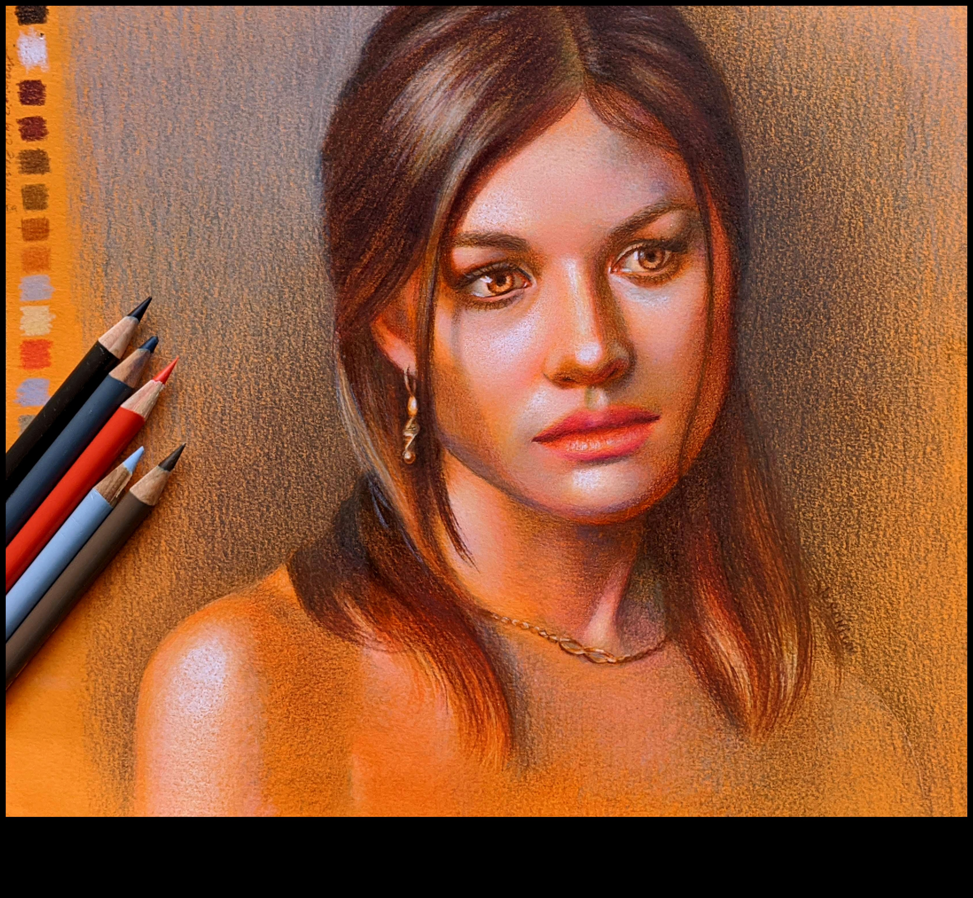 Πορτραίτο με έγχρωμο μολύβι: Μεταφορά προσωπικότητας με αποχρώσεις