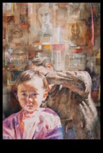 Ρεαλισμός ακουαρέλας: Ζωντανά πορτρέτα και σκηνές με μολύβι