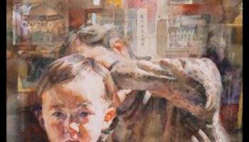 Ρεαλισμός ακουαρέλας: Ζωντανά πορτρέτα και σκηνές με μολύβι